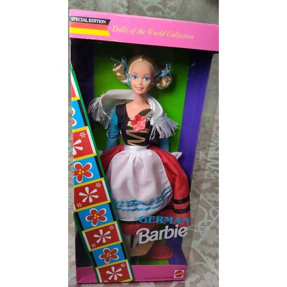 German Barbie Dolls of the World Collection Vintage 1994 Oktoberfest Dress New - Picture 1 of 7